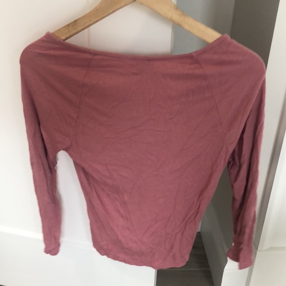 Forever 21 Pale Pink Top w Ruched Front - Picture 2 of 2